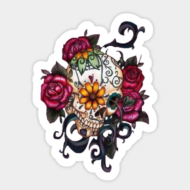 Sugar Skull Sticker by Reinrab